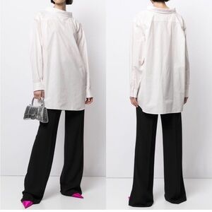 Balenciaga White and Pink poplin Shirt